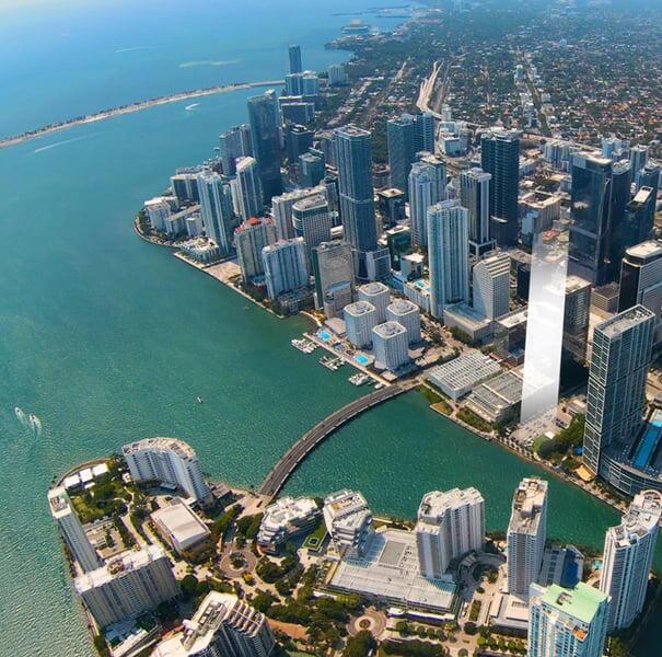 The Miami waterfront