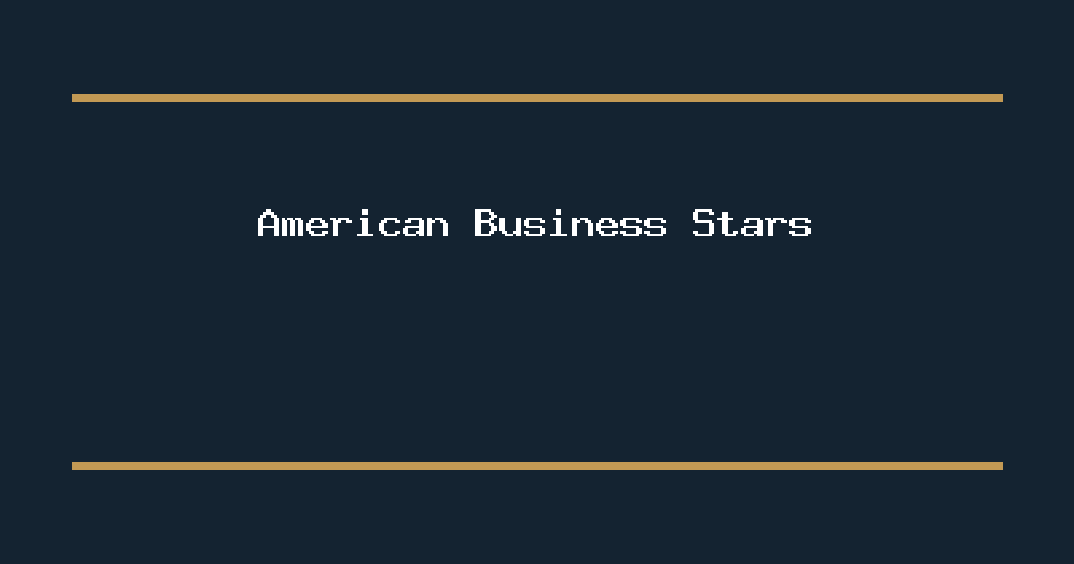 American Business Stars editorial image